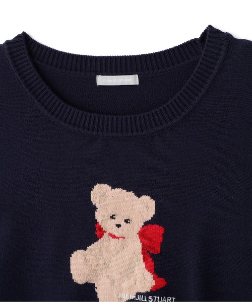 JILL by JILL STUART(ジルバイジルスチュアート)の「◇<BEARシリーズ>インターシャニット(ニット/セーター・レディース・ホワイト/ネイビー/グレー・FREE)」の16枚目の写真
