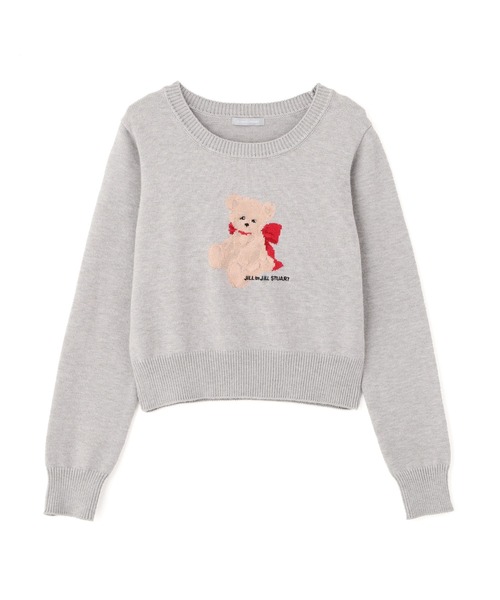 JILL by JILL STUART(ジルバイジルスチュアート)の「◇<BEARシリーズ>インターシャニット(ニット/セーター・レディース・ホワイト/ネイビー/グレー・FREE)」の12枚目の写真