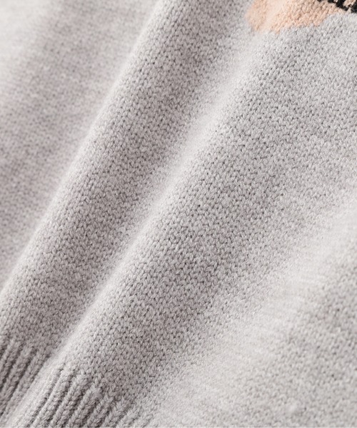 JILL by JILL STUART(ジルバイジルスチュアート)の「◇<BEARシリーズ>インターシャニット(ニット/セーター・レディース・ホワイト/ネイビー/グレー・FREE)」の13枚目の写真