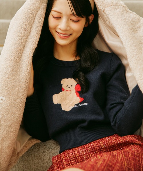 JILL by JILL STUART(ジルバイジルスチュアート)の「◇<BEARシリーズ>インターシャニット(ニット/セーター・レディース・ホワイト/ネイビー/グレー・FREE)」の21枚目の写真