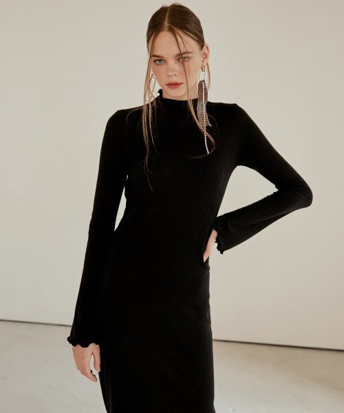 ETMON（エトモン）の「Layered Slim Long Dress  Black（ワンピース・レディース・その他・FREE）」の3枚目の写真