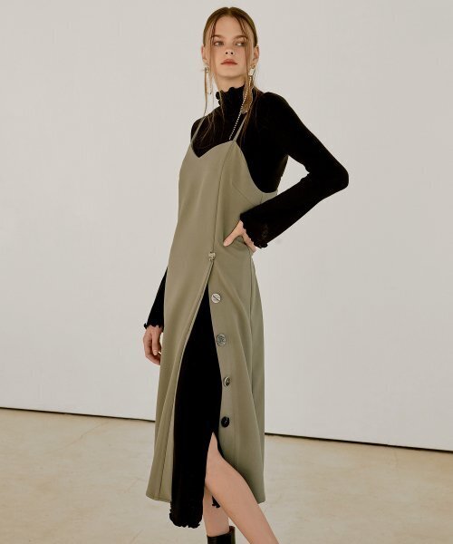 ETMON（エトモン）の「Layered Slim Long Dress  Black（ワンピース・レディース・その他・FREE）」の5枚目の写真