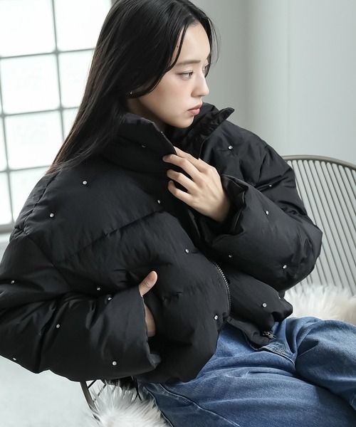 セール】ビジューダウンジャケット（ダウンジャケット/コート）｜mili