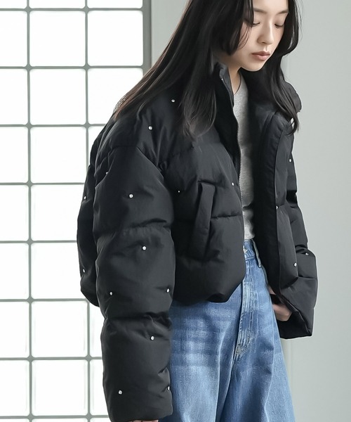 セール】ビジューダウンジャケット（ダウンジャケット/コート）｜mili