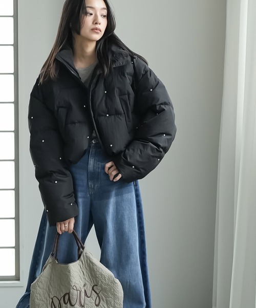 セール】ビジューダウンジャケット（ダウンジャケット/コート）｜mili