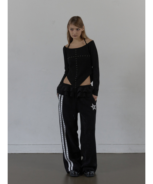 SETUP-EXE(セットアップイーエックスイー)の「WESTERN CROSS TOP / BLACK(Tシャツ/カットソー・レディース・その他・OS)」の3枚目の写真