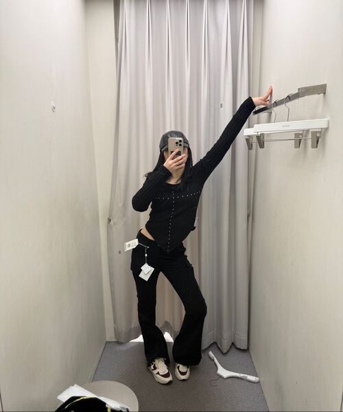 SETUP-EXE(セットアップイーエックスイー)の「WESTERN CROSS TOP / BLACK(Tシャツ/カットソー・レディース・その他・OS)」の6枚目の写真