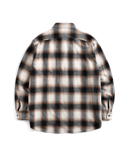 WILD BRICKS(ワイルドブリックス)の「W24 OMBRE PLAID WORK SHIRT (beige)(シャツ/ブラウス・メンズ・その他・LARGE/X-LARGE/MEDIUM)」の2枚目の写真