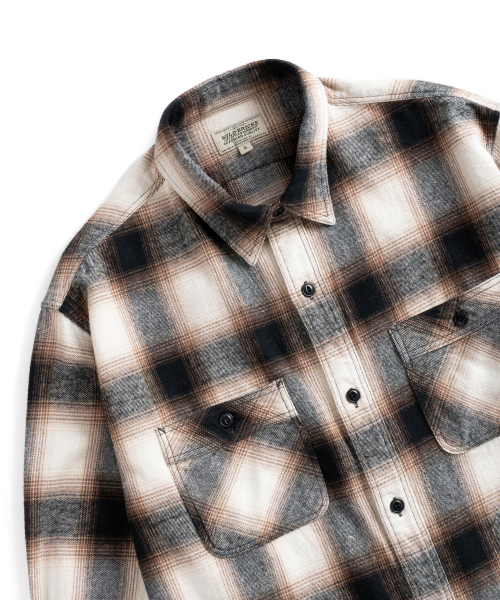 WILD BRICKS(ワイルドブリックス)の「W24 OMBRE PLAID WORK SHIRT (beige)(シャツ/ブラウス・メンズ・その他・LARGE/X-LARGE/MEDIUM)」の3枚目の写真