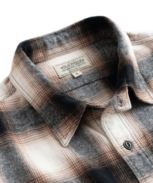 WILD BRICKS(ワイルドブリックス)の「W24 OMBRE PLAID WORK SHIRT (beige)(シャツ/ブラウス・メンズ・その他・LARGE/X-LARGE/MEDIUM)」の4枚目の写真