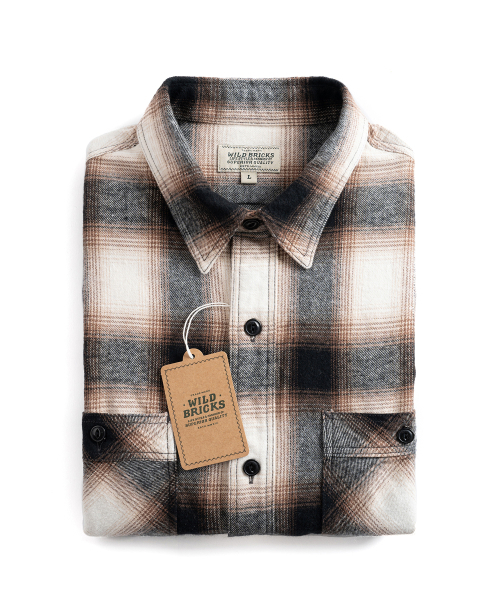 WILD BRICKS(ワイルドブリックス)の「W24 OMBRE PLAID WORK SHIRT (beige)(シャツ/ブラウス・メンズ・その他・LARGE/X-LARGE/MEDIUM)」の9枚目の写真