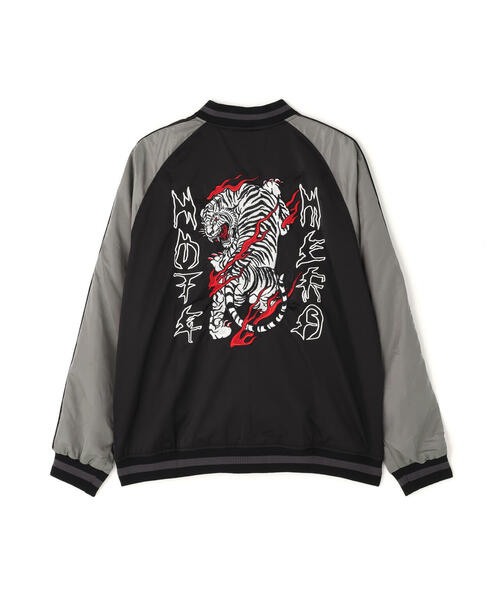 NOT4NERD(ノットフォーナード)の「NOT4NERD/ノットフォーナード/Tiger Satin Blouson Jacket(スカジャン・メンズ・ブラック/ネイビー・XL/M/L)」の11枚目の写真