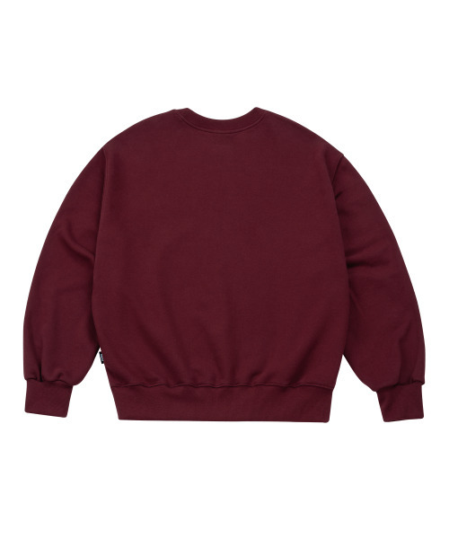 MOO(エムオーオー)の「アーカイブバルーンオーバースウェット - バーガンディ(スウェット・レディース・その他・LARGE/MEDIUM/X-LARGE)」の2枚目の写真