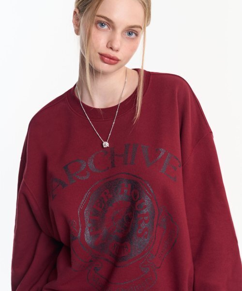MOO(エムオーオー)の「アーカイブバルーンオーバースウェット - バーガンディ(スウェット・レディース・その他・LARGE/MEDIUM/X-LARGE)」の9枚目の写真
