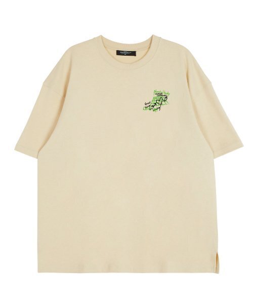 ASTRAL PROJECTION(アストラルプロジェクション)の「バックアストラルグラフィティラウンドネック15番手綿半袖Tシャツ_バター(Tシャツ/カットソー・レディース・その他・LARGE/X-LARGE/XX-LARGE)」の2枚目の写真