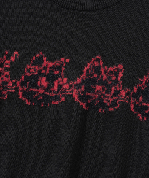 KNITTED（ニッティド）の「[NITTED X QWER DEMO] CAT BAND ROUND KNIT BLACK（ニット/セーター・レディース・その他・MEDIUM/LARGE）」の7枚目の写真