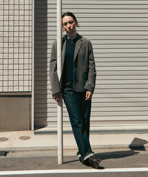 UNIFORM BRIDGE（ユニフォームブリッジ）の「back slit blazer(womens) grey（テーラードジャケット）」