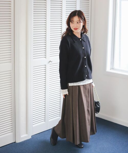 セール】ハイウエストフレアロングスカート（スカート）｜le.coeur