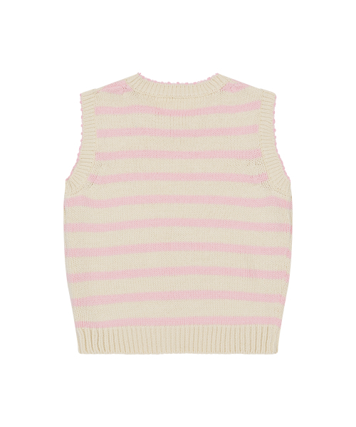 SUNDAY FRUIT MARKET（サンデーフルーツマーケット）の「W) CANDY CROPPED VEST CREAM（ベスト・レディース・その他・SMALL/MEDIUM）」の2枚目の写真