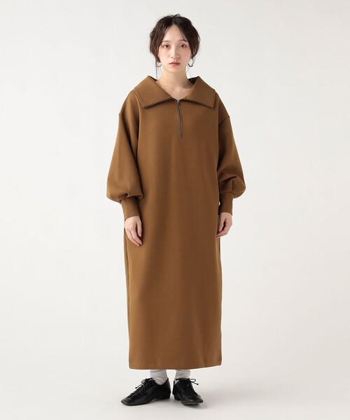 BEAMS HEART(ビームスハート)の「2WAY 襟カット ワンピース(ワンピース・レディース・ブラック/ブラウン系その他3・FREE)」の4枚目の写真