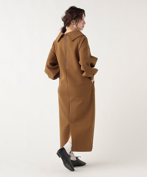 BEAMS HEART(ビームスハート)の「2WAY 襟カット ワンピース(ワンピース・レディース・ブラック/ブラウン系その他3・FREE)」の5枚目の写真