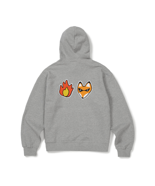 MMLG（エムエムエルジー）の「[Mmlg] FIRE FOX HOODIE (EVERY GREY)（パーカー・レディース・その他・X-LARGE/SMALL/MEDIUM/LARGE）」の2枚目の写真