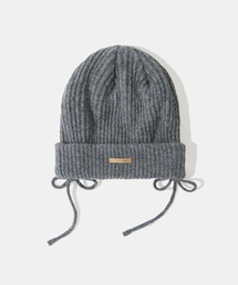 Diamond Layla（ダイアモンドレイラ）の「Baby Alpaca&Ramswool Comfort String Beanie B1 Merange Gray（ニットキャップ/ビーニー）」