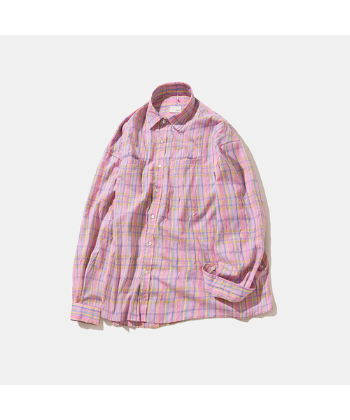Diamond Layla(ダイアモンドレイラ)の「RE-LAUNCH - Fairy Floss Check Shirt S185(シャツ/ブラウス・メンズ・ピンク・LARGE)」の1枚目の写真