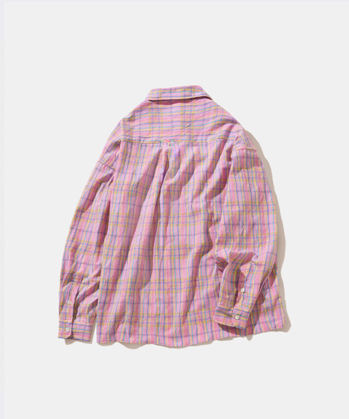 Diamond Layla(ダイアモンドレイラ)の「RE-LAUNCH - Fairy Floss Check Shirt S185(シャツ/ブラウス・メンズ・ピンク・LARGE)」の3枚目の写真