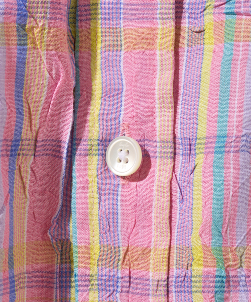 Diamond Layla(ダイアモンドレイラ)の「RE-LAUNCH - Fairy Floss Check Shirt S185(シャツ/ブラウス・メンズ・ピンク・LARGE)」の5枚目の写真