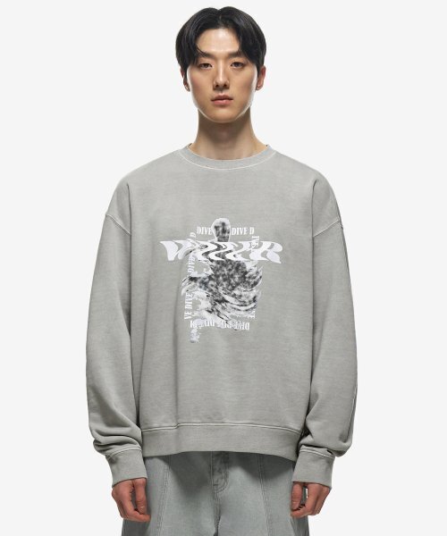 SECONDMONO（セカンドモノローグ）の「ウォーターダイブピグメントスウェットシャツ[GRAY]_SETS027GRAY（スウェット・レディース・その他・LARGE/MEDIUM/SMALL）」の5枚目の写真