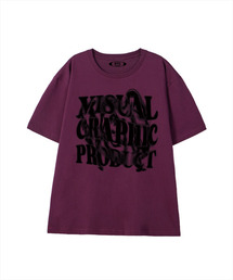 スピンロゴ半袖Tシャツワイン