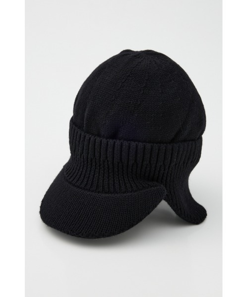SLY（スライ）の「【2026SS新作】EAR FLAP KNIT CAP イヤーフラップ ニットキャップ 冬服 春服（ニットキャップ/ビーニー・レディース・ブラック/マルチ/杢グレー・FREE）」の5枚目の写真