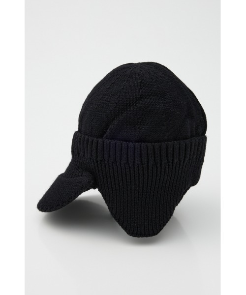 SLY（スライ）の「【2026SS新作】EAR FLAP KNIT CAP イヤーフラップ ニットキャップ 冬服 春服（ニットキャップ/ビーニー・レディース・ブラック/マルチ/杢グレー・FREE）」の6枚目の写真