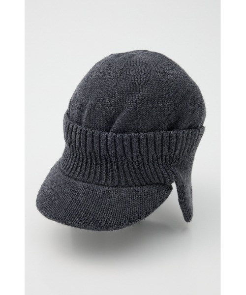 SLY（スライ）の「【2026SS新作】EAR FLAP KNIT CAP イヤーフラップ ニットキャップ 冬服 春服（ニットキャップ/ビーニー・レディース・ブラック/マルチ/杢グレー・FREE）」の13枚目の写真