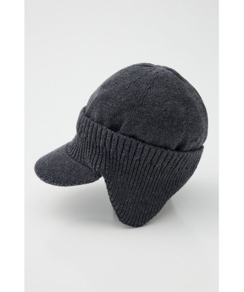 SLY（スライ）の「【2026SS新作】EAR FLAP KNIT CAP イヤーフラップ ニットキャップ 冬服 春服（ニットキャップ/ビーニー・レディース・ブラック/マルチ/杢グレー・FREE）」の14枚目の写真