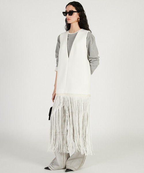 PRANK PROJECT（プランクプロジェクト）の「フリンジワンピース / Fringe One-Piece（ワンピース・レディース・ブラック/ホワイト・FREE）」の5枚目の写真