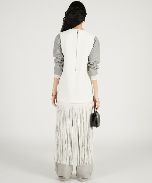 PRANK PROJECT（プランクプロジェクト）の「フリンジワンピース / Fringe One-Piece（ワンピース・レディース・ブラック/ホワイト・FREE）」の6枚目の写真