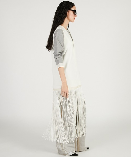 PRANK PROJECT（プランクプロジェクト）の「フリンジワンピース / Fringe One-Piece（ワンピース・レディース・ブラック/ホワイト・FREE）」の7枚目の写真