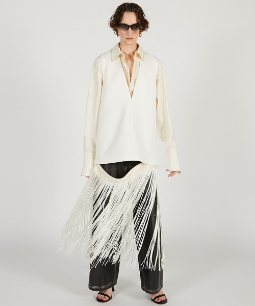 PRANK PROJECT（プランクプロジェクト）の「フリンジワンピース / Fringe One-Piece（ワンピース・レディース・ブラック/ホワイト・FREE）」の3枚目の写真