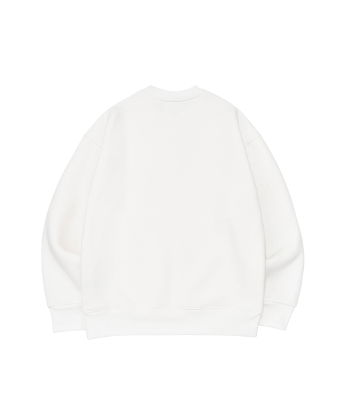 BECANVAS(ビキャンバス)の「BECANVAS FLEECE OVERFIT MTM (WHITE)(スウェット・レディース・ホワイト・LARGE/MEDIUM/SMALL/X-LARGE)」の2枚目の写真