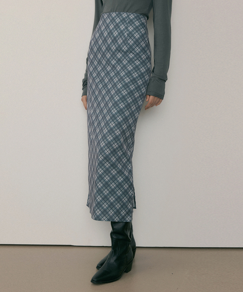 REORG(リオルグ)の「MOR CHECK LONG SKIRT MILD GRAY(スカート・レディース・その他・SMALL/MEDIUM/LARGE)」の1枚目の写真