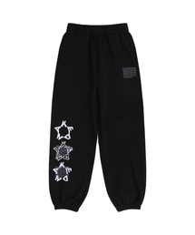 KENDA STAR HOOD TRAINING PANTS (BLACK)