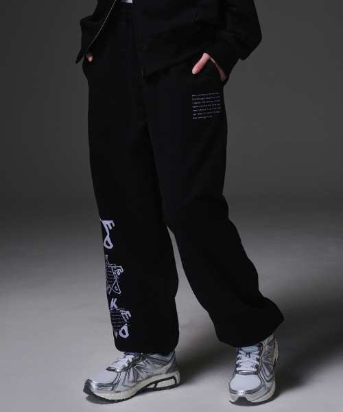KENDA(ケンダ)の「KENDA STAR HOOD TRAINING PANTS (BLACK)(スウェットパンツ・レディース・ブラック・SMALL/MEDIUM)」の2枚目の写真
