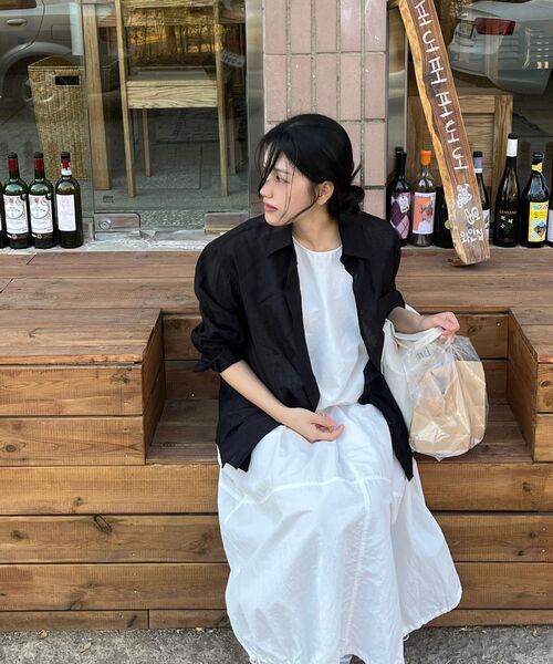 MARROT(マロット)の「レナシースルーシャツ_ブラック(シャツ/ブラウス・レディース・ブラック・FREE)」の7枚目の写真