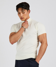 LEVELD（レブエルド）の「Soft Wool Muscle Fit Knit White（Tシャツ/カットソー）」