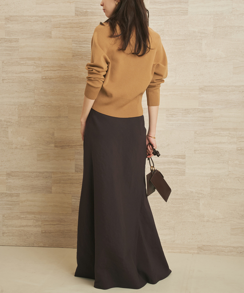 plage（プラージュ）の「Node bias スカート（スカート・レディース・ホワイト/チャコールグレー・38/36/34）」の7枚目の写真