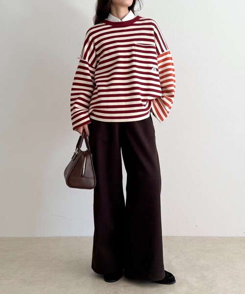 GEVACO(ゲバコ)の「【GEVACO/ゲバコ】ウールライクイージーパンツ(その他パンツ・レディース・ブラウン/ライトグレー/ブラック・38)」の7枚目の写真