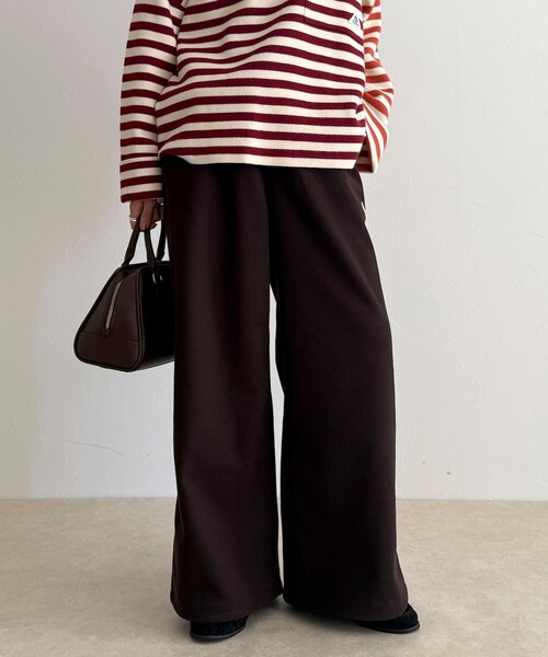 GEVACO(ゲバコ)の「【GEVACO/ゲバコ】ウールライクイージーパンツ(その他パンツ・レディース・ブラウン/ライトグレー/ブラック・38)」の8枚目の写真