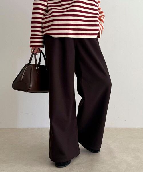 GEVACO(ゲバコ)の「【GEVACO/ゲバコ】ウールライクイージーパンツ(その他パンツ・レディース・ブラウン/ライトグレー/ブラック・38)」の9枚目の写真